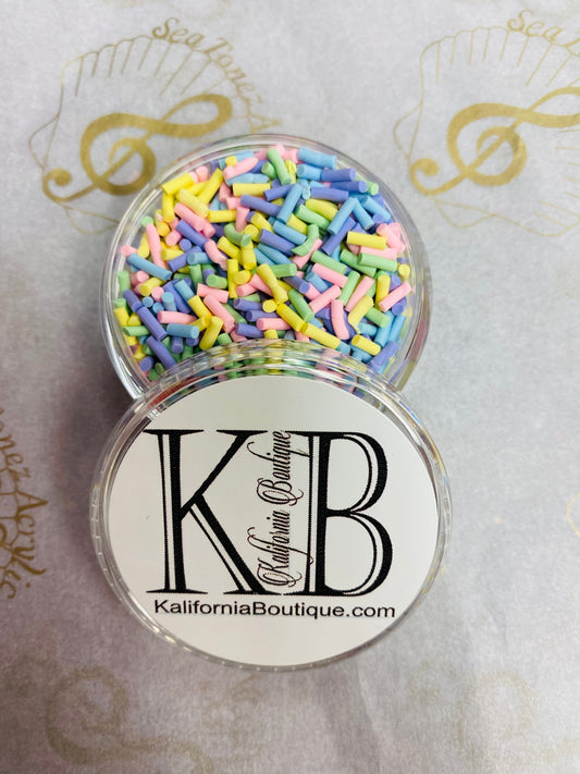 Glitter 3D Pastel Sprinkles D3